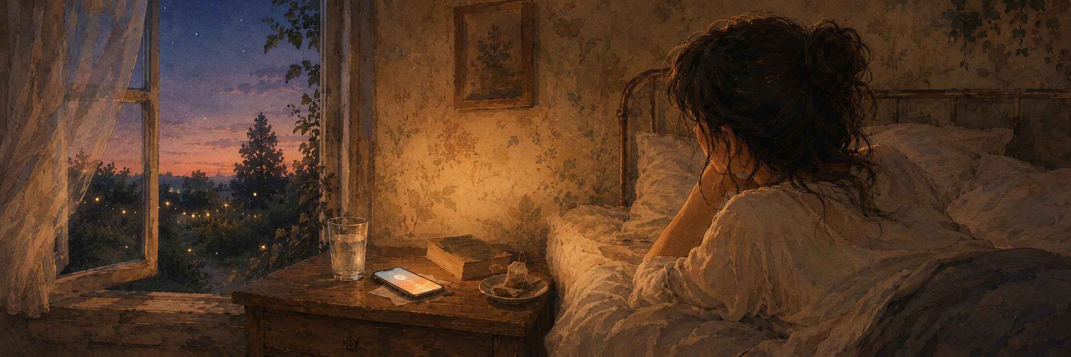 summer afternoon light filling a quiet room, conveying the seasonal romantic surge — illustration for the Unravel article "The June Theory: Why TikTok Thinks the Sixth Month Is the One Where Everything Changes"